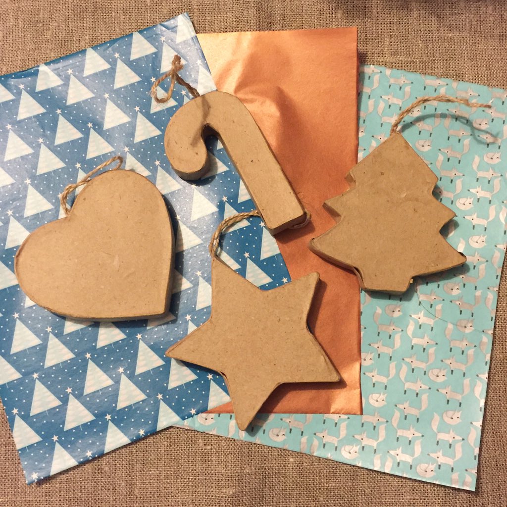 MakeArtUK's tweet photo. #advent 13th Dec! We have some of these pretties hanging from the MakeArt tree! Decopatch Christmas decorations. 🎄😊 https://t.co/ZXroC1yLHO