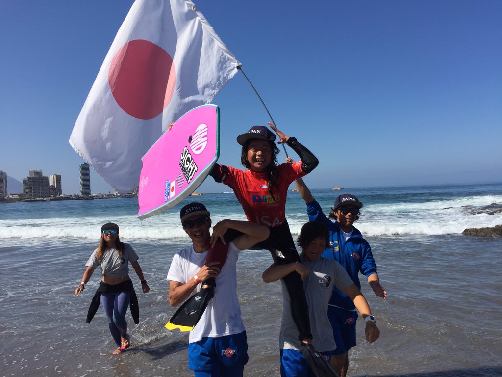 ISAsurfing's tweet photo. Congrats Shiori Okazawa! #ISAWBC U-18 Girls Gold Medalist! https://t.co/K4X8pdaFXr