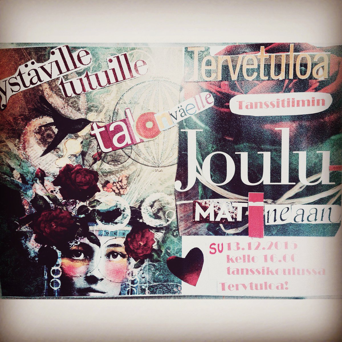 Sydämellisesti Tervetuloa Tanssitiimin Joulumatineaan klo.16.00!