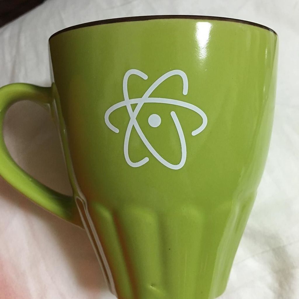 koluker's tweet image. Whoo! Got my GitHub Atom mug today! Time for some coding with a side of coffee. #coderswag #cybermonday