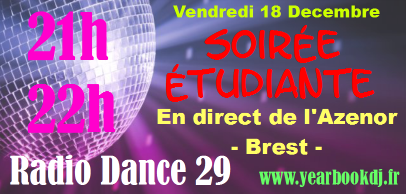 YearbookDJ's tweet photo. Vendredi 21h-22h, écoute #radiodance29 en direct ! Soirée #étudiante à #Brest en direct !! https://t.co/SFLL3Q8TlF https://t.co/qkFZfn0J9k