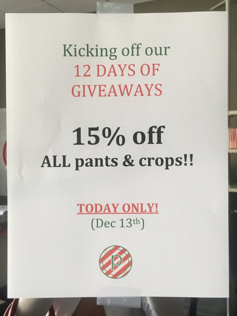 PureBarreCLT's tweet photo. Today only! #flashsale #12daysofgiveaways https://t.co/KmZoKb1A4V