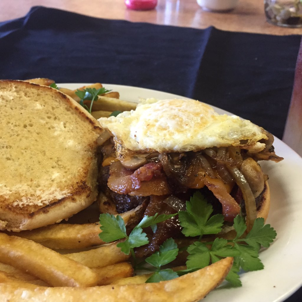 ArlingtonSteak's tweet photo. Come try our new Hamburger EGGS-plosion TODAY! https://t.co/9owCtfYwlB