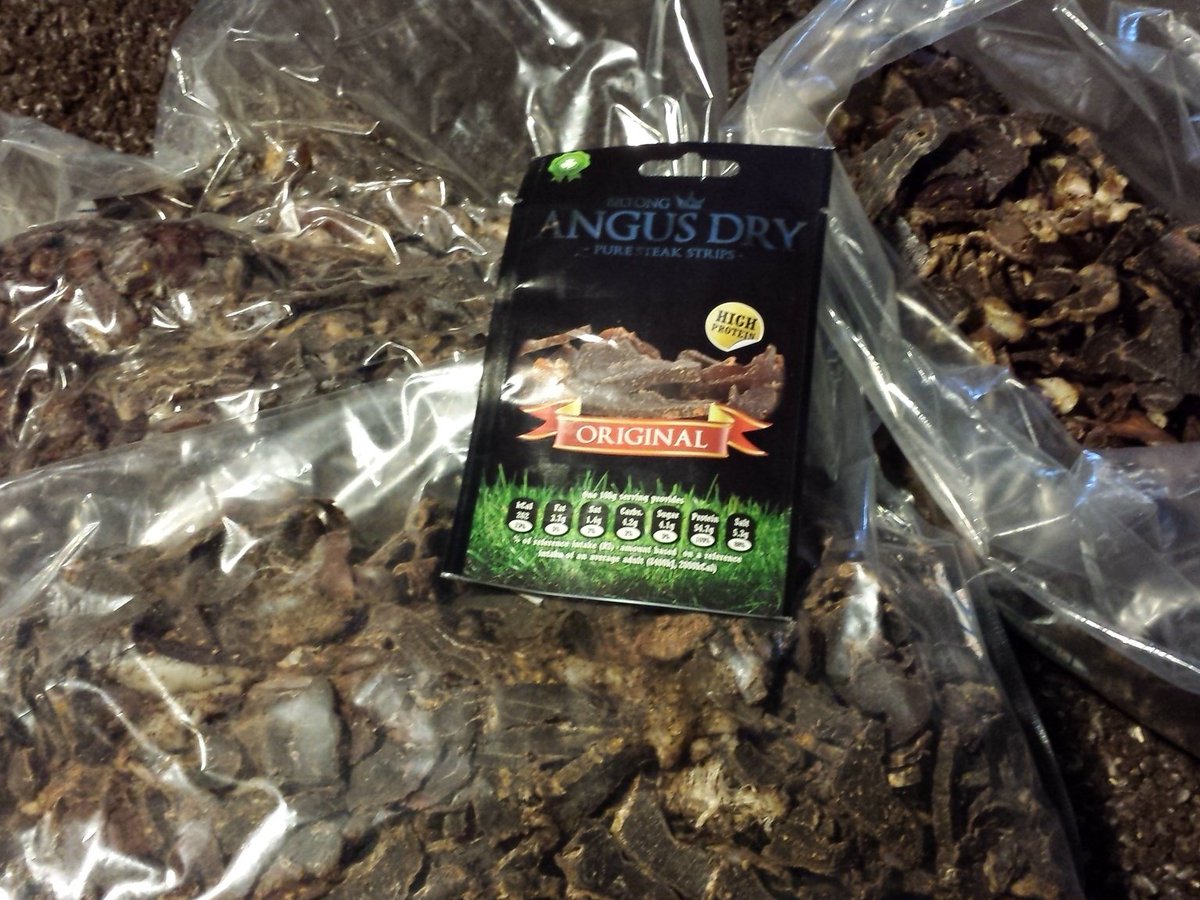 tutschel's tweet image. Stocked up for the festive season with only the finest biltong from @AngusDry. #Gains #Winners #Organic #Venison