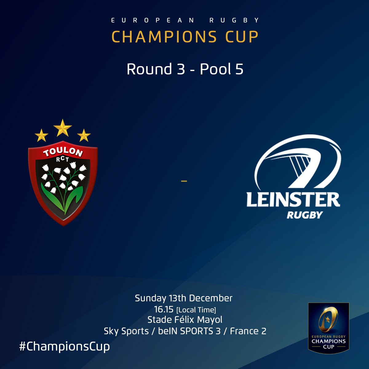 ChampionsCup's tweet image. Live updates and stats for @RCTofficiel take on @leinsterrugby  #ChampionsCup #Pool5 #R3 : tinyurl.com/oqowpz4