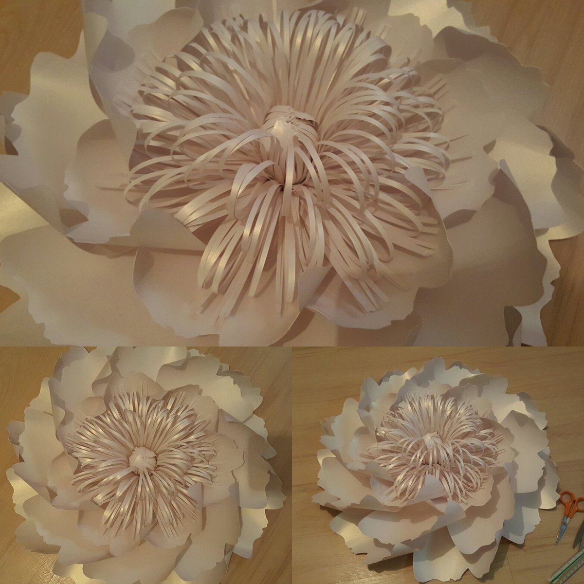WPFlowerDesign's tweet image. Order ready to ship for lovely Jennifer, flowers size is 23 inches(58.5cm)
# giantpaperflower #paperflower