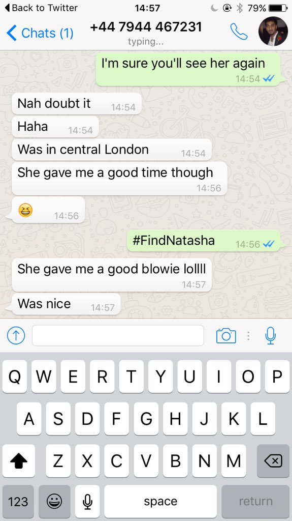 vickie_butcher's tweet photo. Alright mate #FindNatasha https://t.co/pDAdY33LON