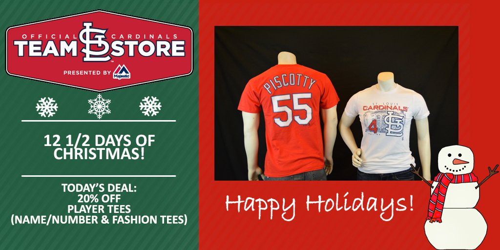 Cardinals's tweet photo. 20% off player tees today at the #BuschStadiumTeamStore! Visit us at 8th & Clark: https://t.co/Ti0QAPkEqK https://t.co/hk4bBU74OZ