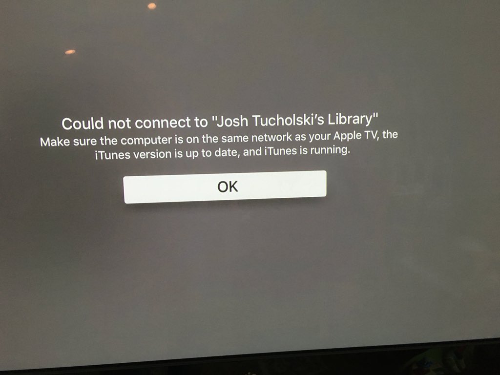 jtucholski's tweet photo. Thanks @Apple. pretty sure I know what to do, been using #AppleTv for 4 yrs. been great til #ATV4 has #buggysoftware https://t.co/p8pZctb5vj