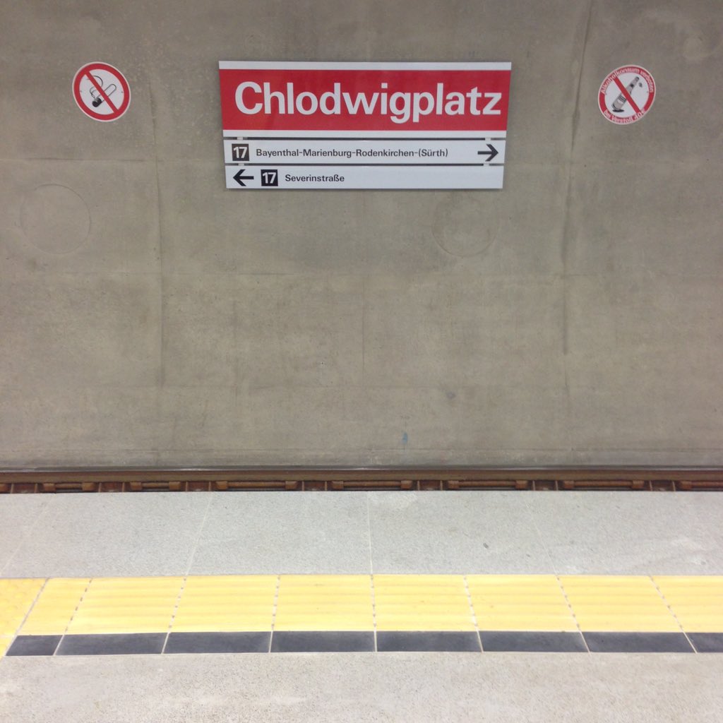 conpila's tweet photo. Hell hier unter dem #Chlodwigplatz! #linie17 #kvb #köln https://t.co/caKnXMHyZg