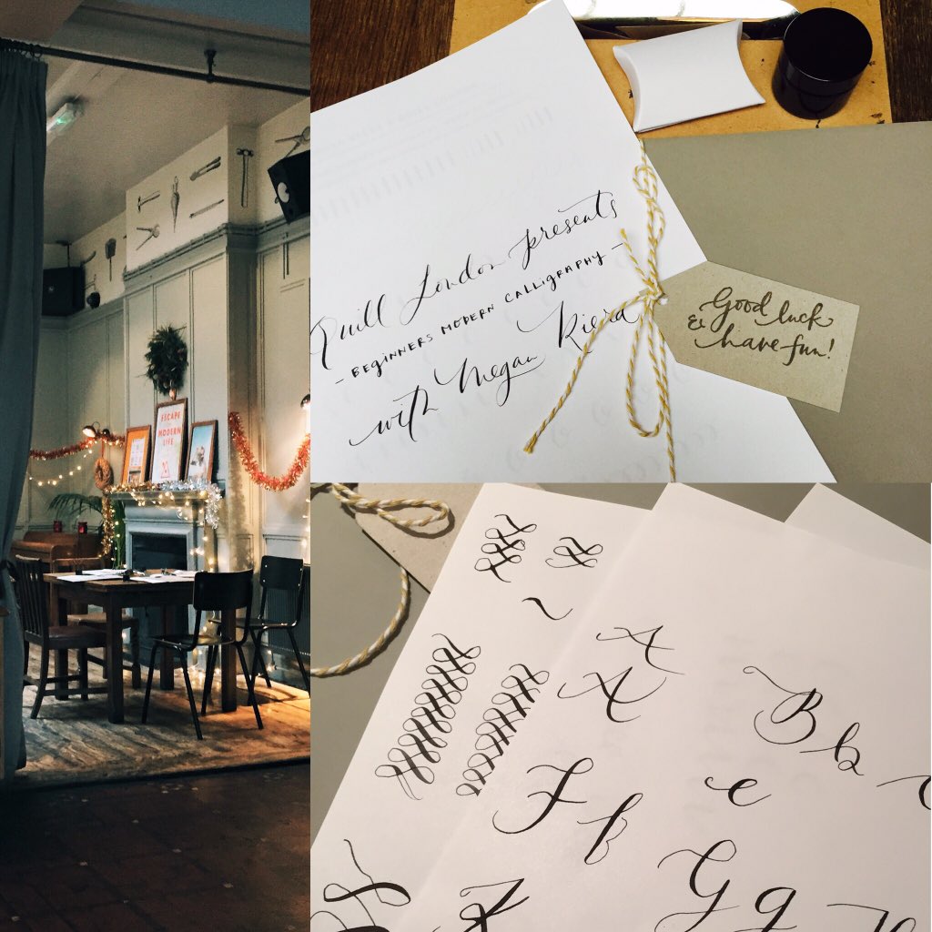 SideyClarkPhoto's tweet photo. Thanks@QuillLondon for an awesome and inspiring #caligraphyworkshop can't wait to book my next one. Happy Xmas 🎄 https://t.co/v5aErbocYf