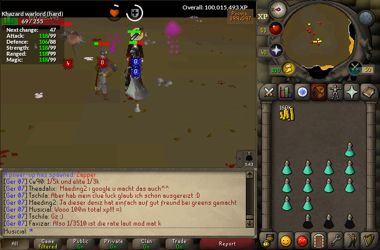 GhraziRapier's tweet photo. Just hit 100m total XP lads #OSRS #Ger07 #JustAFKing #100mtotalxp #totalxp #defnub https://t.co/JYwg8caCpg