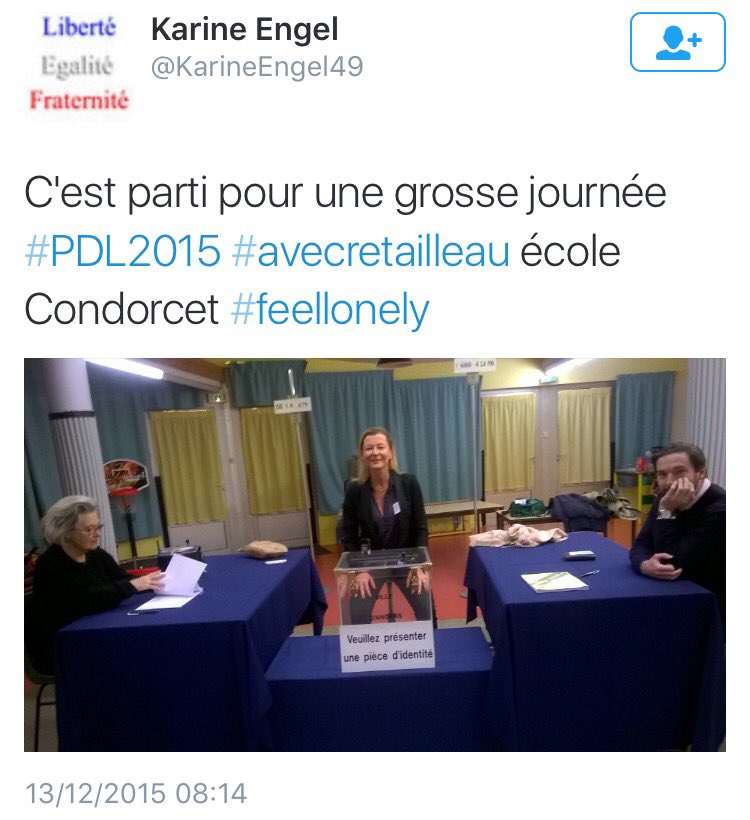 LucBELOT's tweet image. Assez incroyable cette adjointe d #Angers qui appelle à voter @BrunoRetailleau pendant le scrutin ! #CodeElectoral!