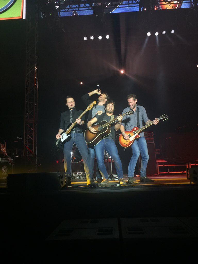 ColbyDigital's tweet photo. Got all the way up front last night at the #GoDaddyParty. @bretteldredge put on a hell of a show. #kickass https://t.co/F4hEfA9Lrp