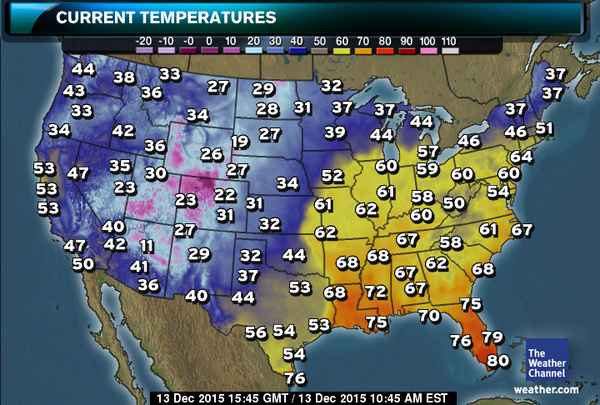 LondonsBlueFC's tweet photo. So currently the east coast is warmer than the west coast and Arizona is the coldest place in America. https://t.co/goYSmReq1o