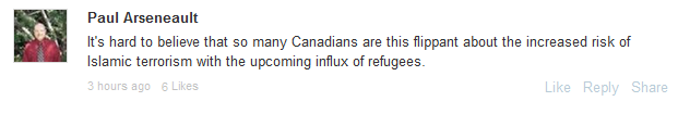 cbc_review's tweet photo. #CBC user says that Syrian refugees are terrorists https://t.co/T3q2rRKOdv #CBCcomments #SyrianRefugees https://t.co/tOWnScZqvv