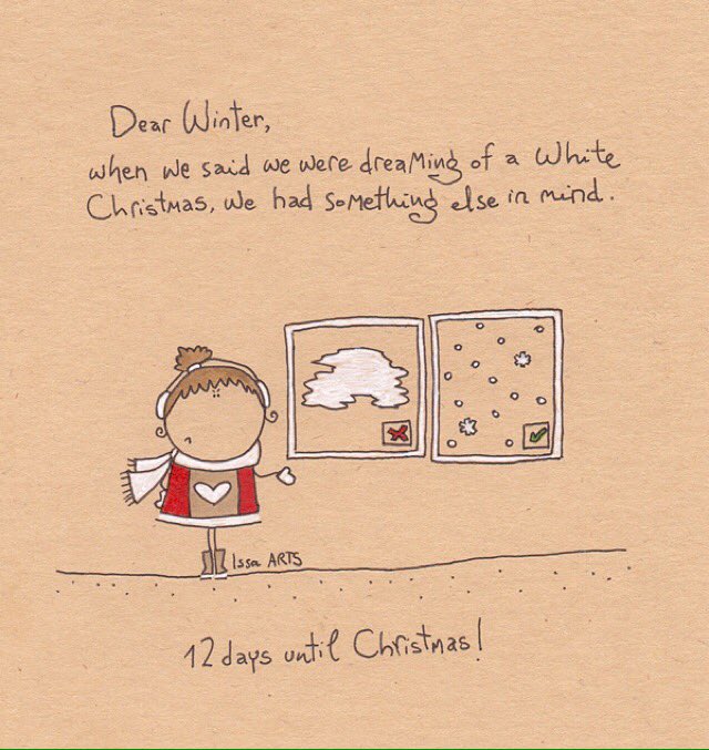 IssaArts's tweet photo. #snow vs. #fog 
#WhiteChristmas #winter #issaarts #illustration #art https://t.co/WqEysGp1Mt
