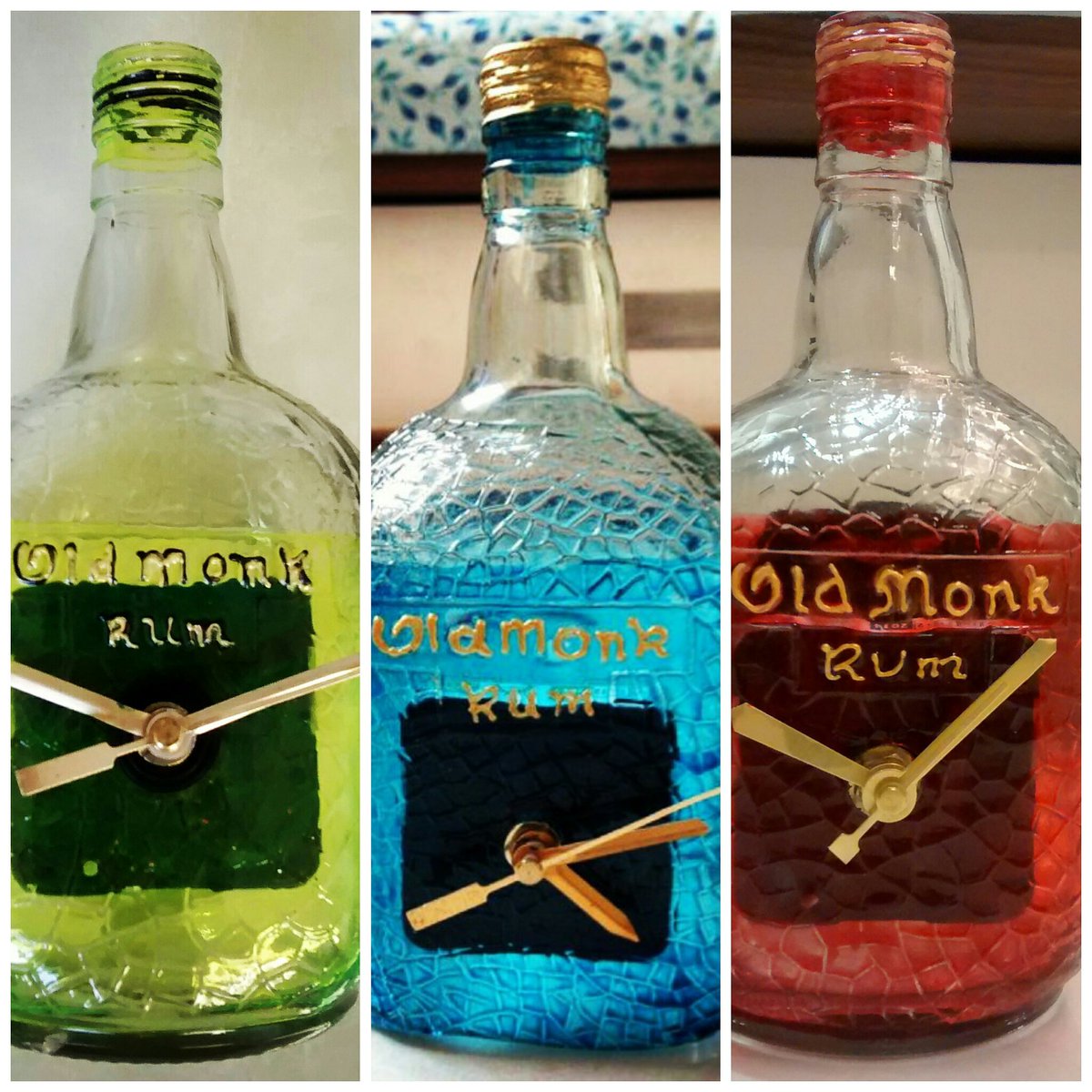 Howzei2's tweet photo. #Upcycle #old #wine #bottles to #create #quirky #clocks! #decor #interiors #spaces #quirky #unique #classy #DIY https://t.co/WwXFuZZPlf