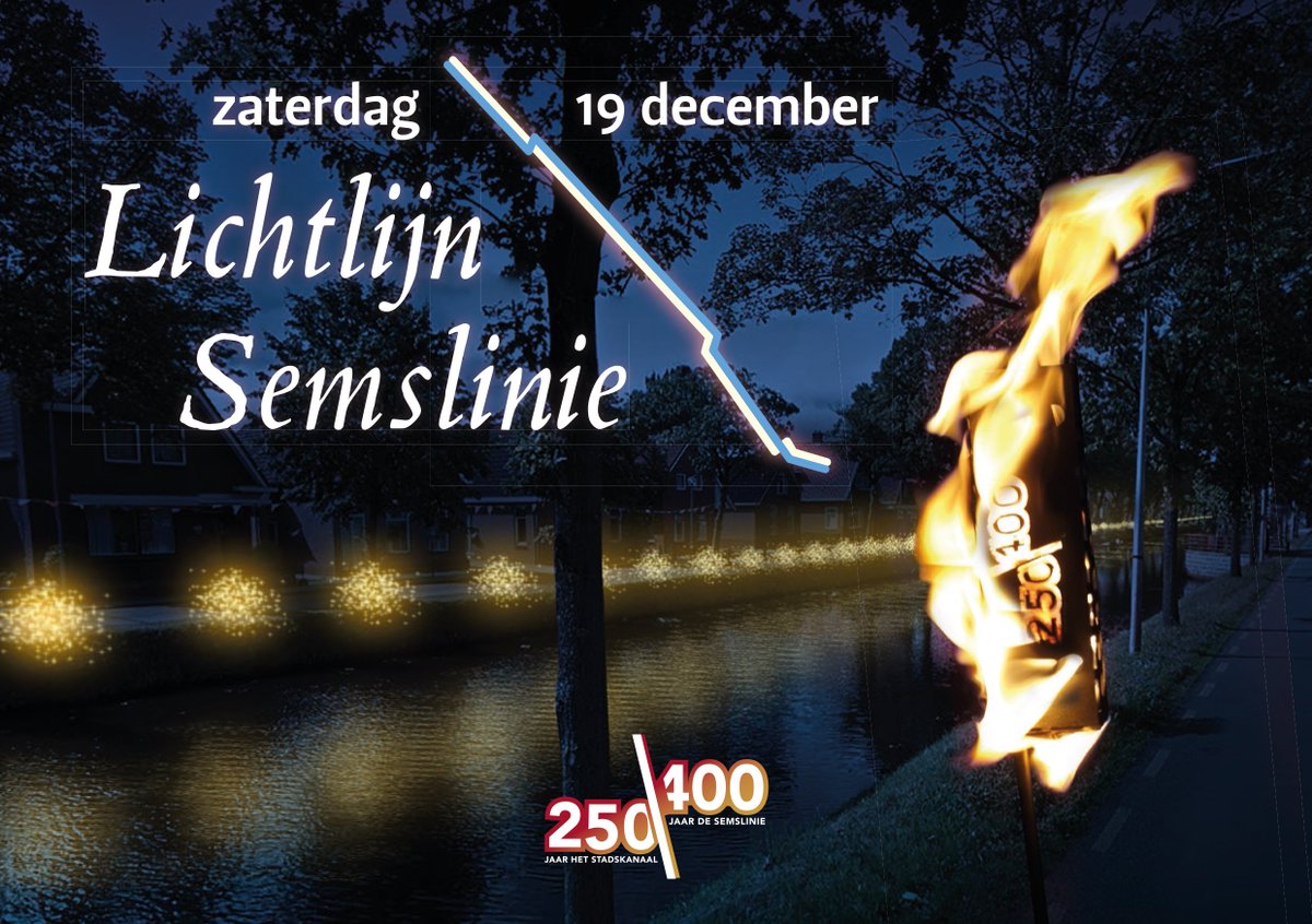 Zaterdag 19 december Ontsteken Lichtlijn Semslinie
250400.nl/media/392.html