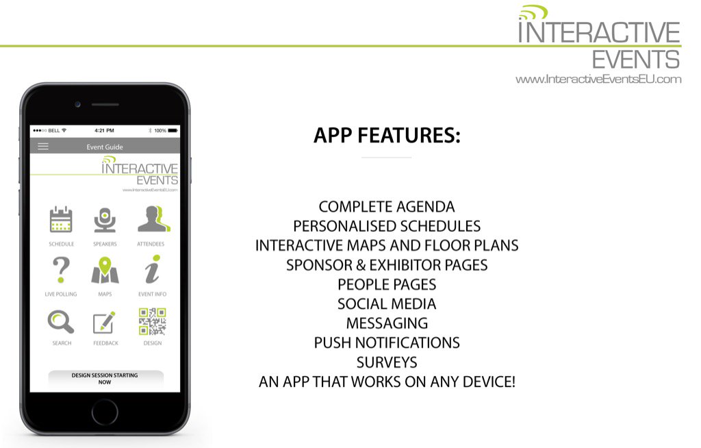 InteractiveEU's tweet photo. Here's what ours looks like!
Contact us to get a free mock up of your next event App #InteractiveEU @InteractiveEU https://t.co/gkrsx6Hfz9