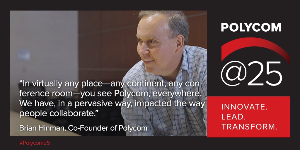 PolyCompany's tweet photo. What’s in your conference room? #Polycom’s innovative solutions can make you ready for the #FutureofWork #Polycom25 https://t.co/1Fv9EuJQql