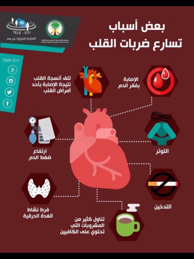 القلب اسباب تسارع نبضات سبب تسارع