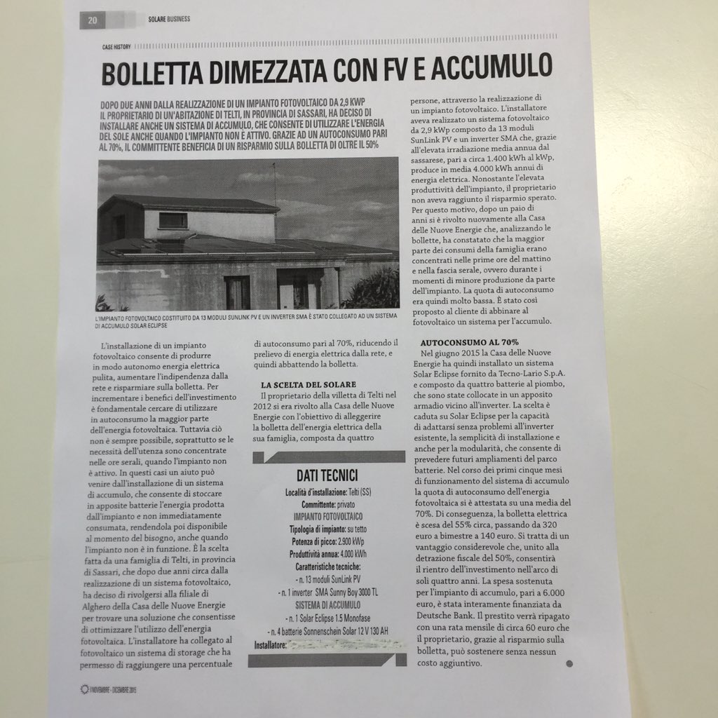Questo è quello che succede quando si fa un impianto fotovoltaico con le batterie
