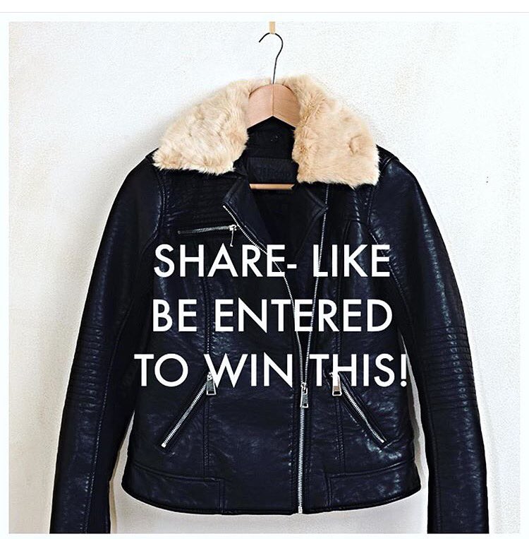 PleatedEmpire's tweet photo. GIVEAWAY! COMMENT-TAG A FRIEND-LIKE &amp;be entered to win our awesome new Moto jacket! The faux fur collar is removable https://t.co/PUbXqd9efK