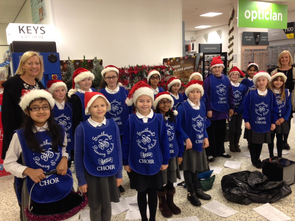 ASDA welcomed the children from southglade primary school singing in store to customers #becauseitschristmas