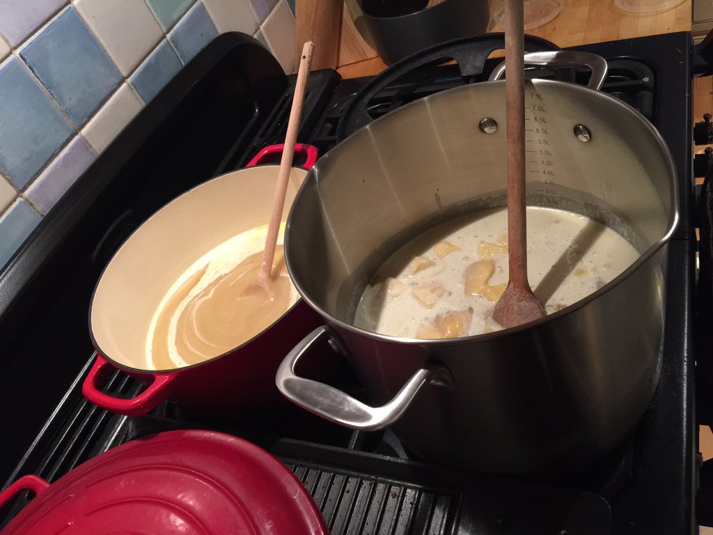 FudgePhilosophy's tweet photo. In light of upcoming events we've upped production to two saucepans, see you Friday @CardiffXmasMrkt  #Xmas #fudge https://t.co/fDWeNWDWai