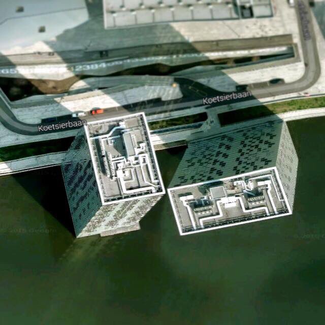 Furmadamadam's tweet image. Google Earth algorithmic glitch, Almere, The Netherlands