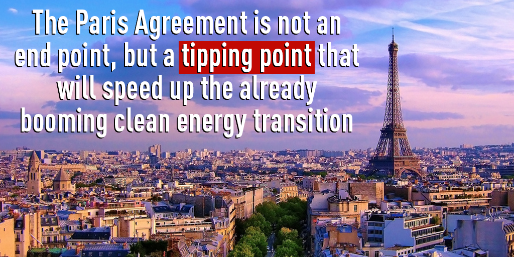 TheGlobalGoals's tweet photo. The deal at #COP21 sends a clear signal to everyone that CLEAN ENERGY is the future for our world &amp; the #GlobalGoals https://t.co/kt4yPq6xiy