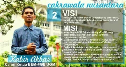 Berikut calonnya, pahami visi misi nya, dan tentukan pilihan, masa depan geografi asa ditanganmu!!!👏👏