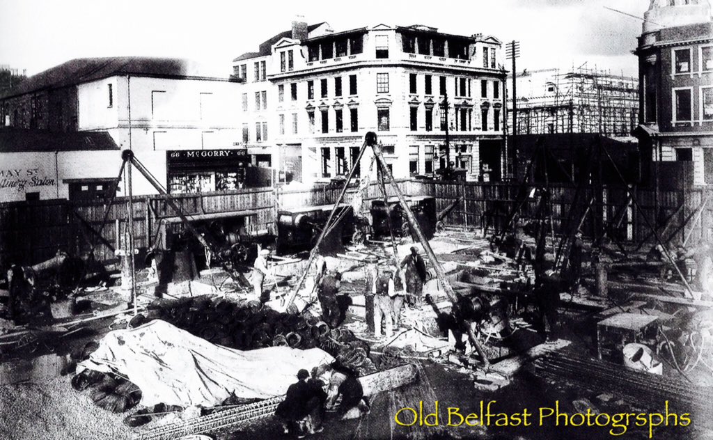 Crawford_Sim's tweet photo. #Cromac Street #May St. #1931 @love_belfast @NI_RBLWS @WeatherCee  @ScenesOfUlster  @Editwit @barrabest @OldeEire https://t.co/g0E2Dc7BB0