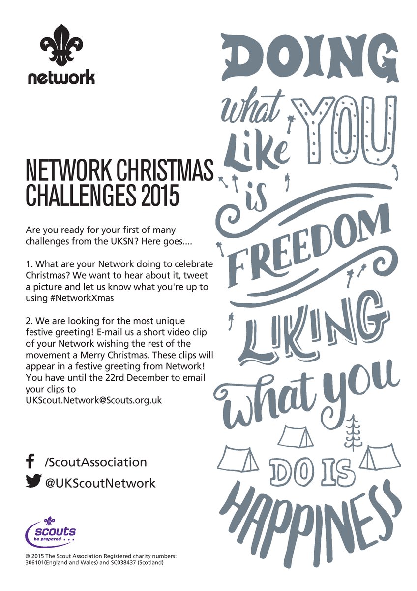 ukscoutnetwork's tweet photo. It's great to see Networks already using #NetworkXmas to share what they are doing to celebrate Christmas! ^ID https://t.co/K4Wma2w4E5