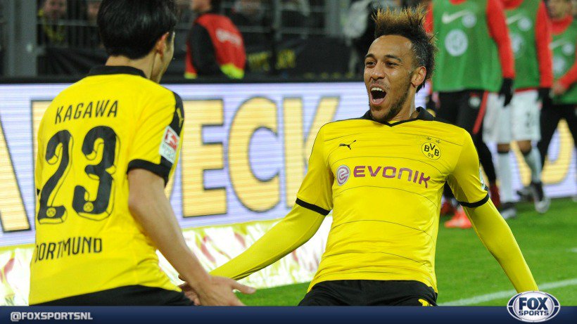 ESPNnl's tweet photo. UITSLAG: Dortmund kent weinig moeite met Eintracht Frankfurt, 4-1. Aubameyang scoort en staat nu op 18 goals. https://t.co/6QyTq4nZKN