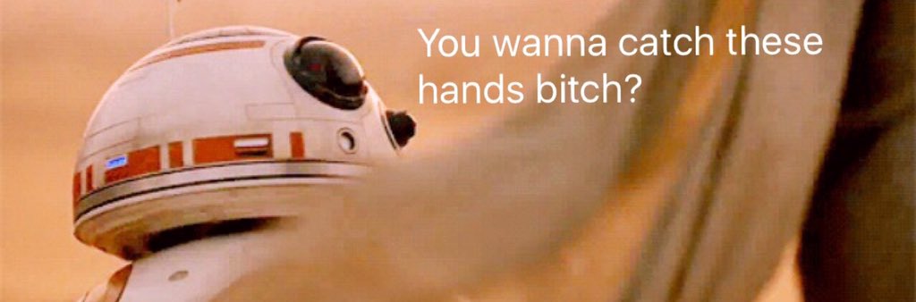 THEBOBBlMORSE's tweet image. BB8 is fed up