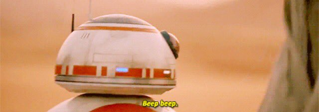 THEBOBBlMORSE's tweet image. BB8 is fed up
