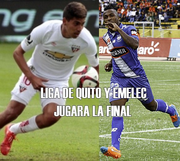 DTSPORT10's tweet photo. #LigadeQuito y #Emelec jugarán la final.El cotejo de ida será en Portoviejo y el de vuelta en Quito. https://t.co/uQVEX1ElBl