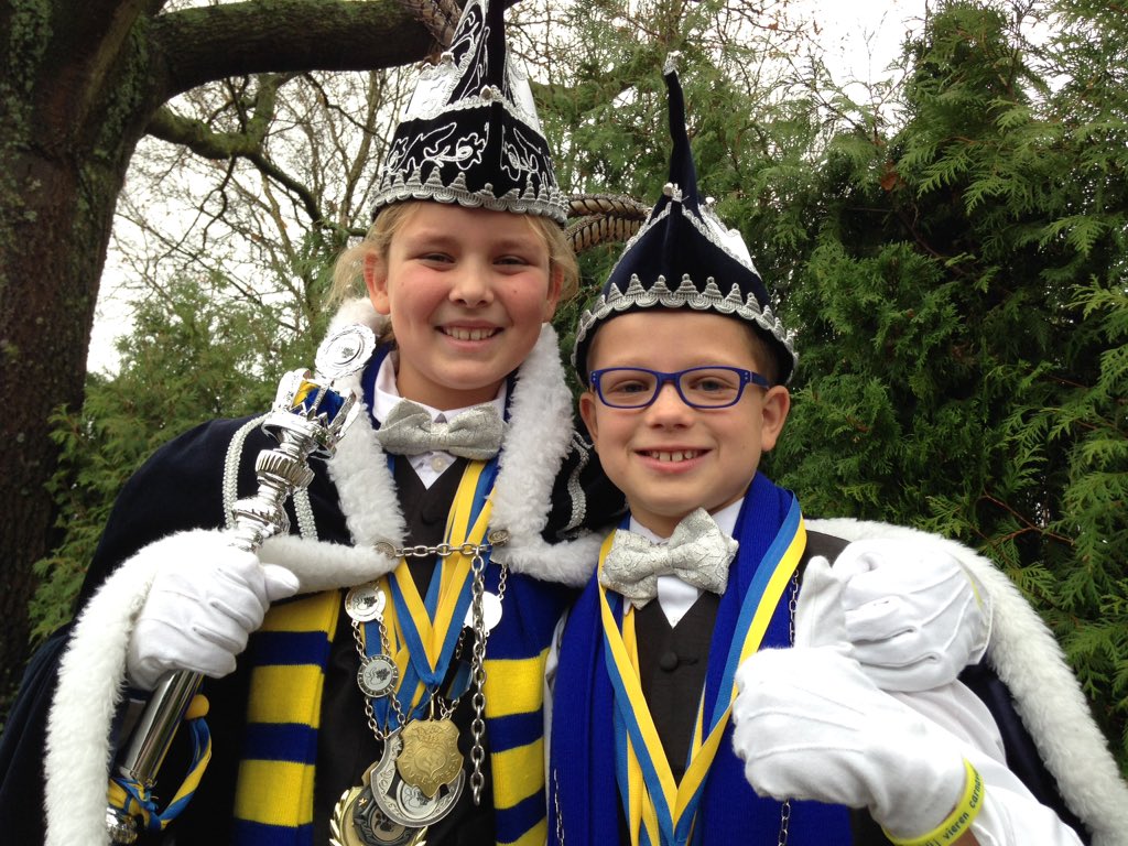 Voor t 3e jaar op rij een Jeugdraad! Prinses Hilke &amp; Adjudant Robin #carnaval #trots #leutmòktez11 in <a href="/BerkelEnschot/">Berkel Enschot</a>