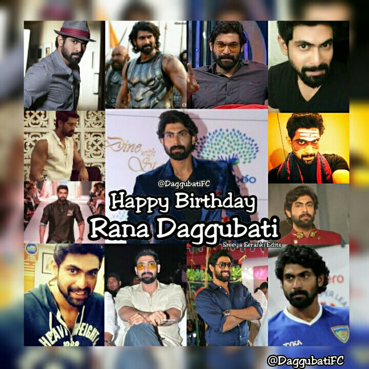  Happy birthday our one and only Rockstar Rana Daggubati !!!
