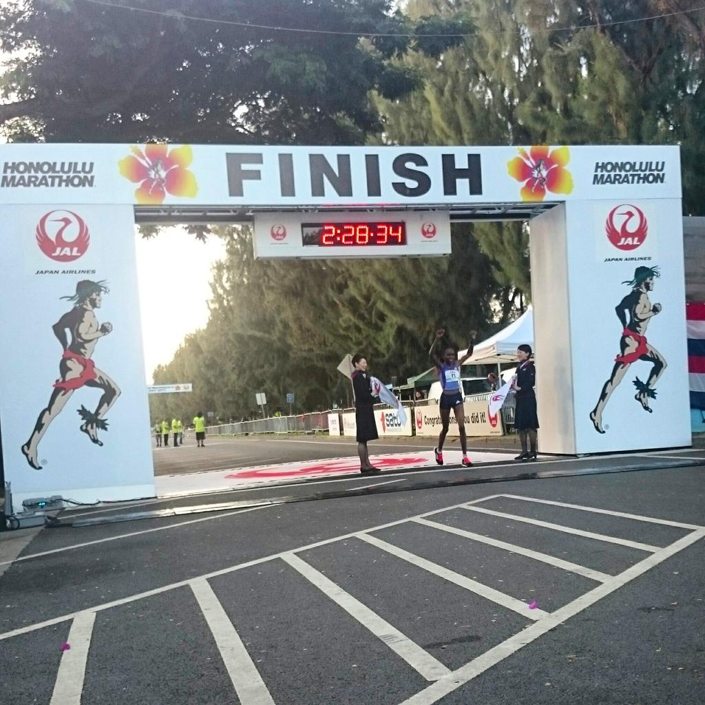 Warmest congratulations to Joyce Chepkirui on another fine victory in #HonoluluMarathon! #sports #TeamAdidas #boost