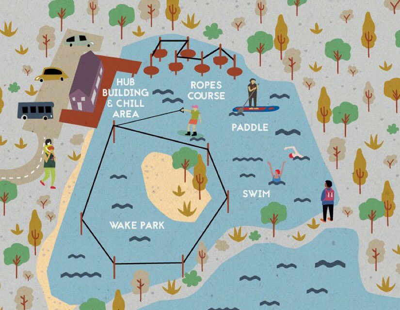 A little sketch of our plans #adventureco #wakepark #ropescourse #openwaterswim #canoe #SUP #kayak