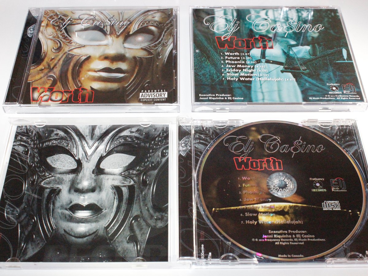 EljCasino's tweet photo. Get your copy for WORTH (CD) by Elj Ca$ino #FreQuencyRecords https://t.co/k7lI1du5W9 #NewMusicAlert #hiphop #music https://t.co/vQ0SMx44lY