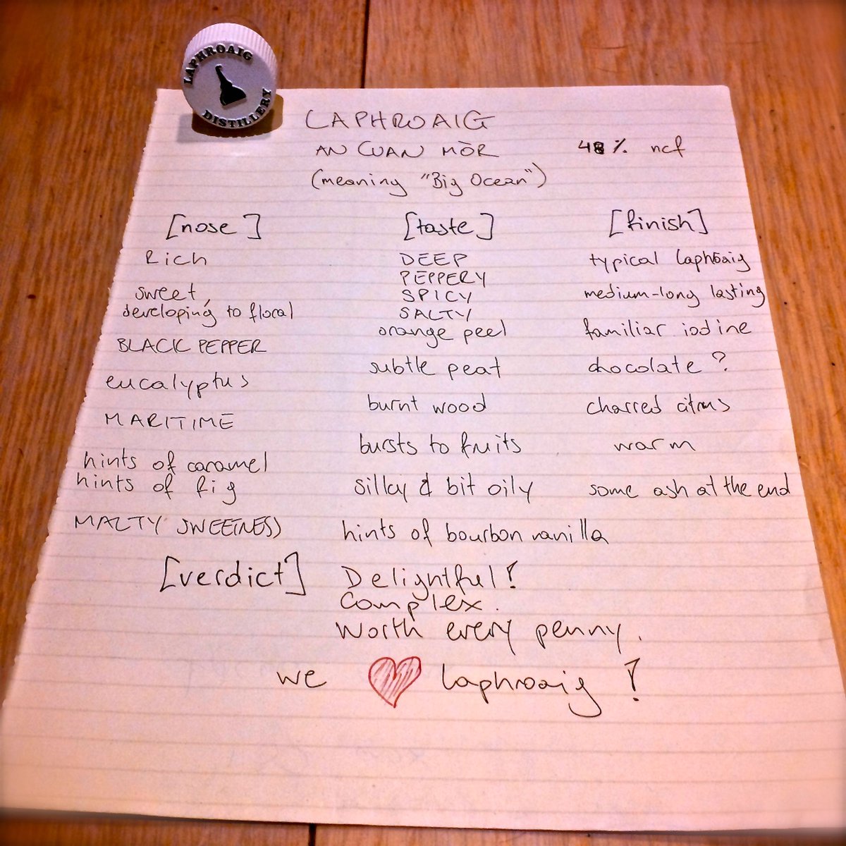 The Big Ocean has reached our Christmas tree.
#AnCuanMor is a maritime celebration. Fan-tastic!
Cheers <a href="/Laphroaig/">Laphroaig Whisky</a>