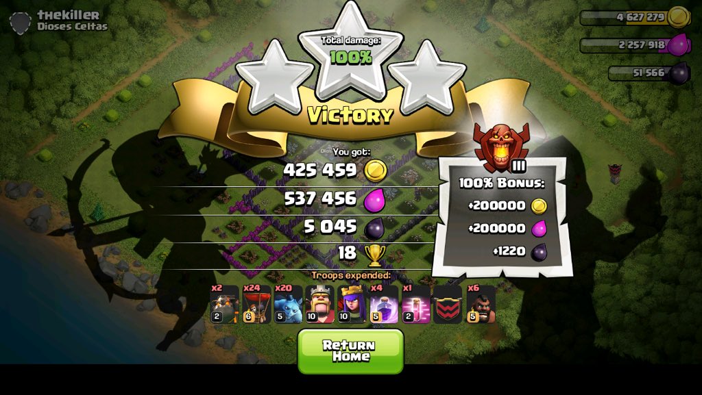 XSNIPERKILLERZX's tweet photo. @MonsterDface Champs loot for Th9 ain't bad either -Ya boy Sniper (Aka Heyitsthatkid2455) https://t.co/bxzf2ezQ9P