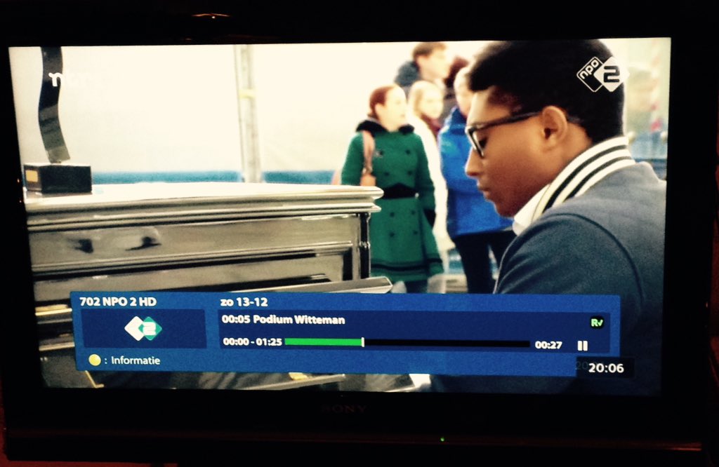 Haha leuk, pas opnames gezien van @PodiumWitteman en nu op televisie!