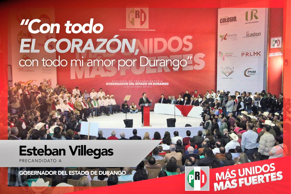 RicardoMCorral's tweet photo. Hoy el PRIismo de #Durango muestra Fuerza y Unidad junto a nuestro amigo @EVillegasV. #VamosJuntos https://t.co/pfbzTauiRT