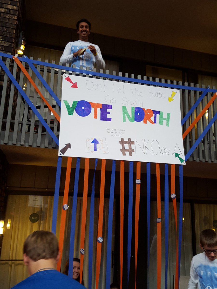 sheyennestuco's tweet photo. @NKCLASSA Don't let the state go south, vote North! #NKClassA #ndasc15 https://t.co/HyYfRiPJUt