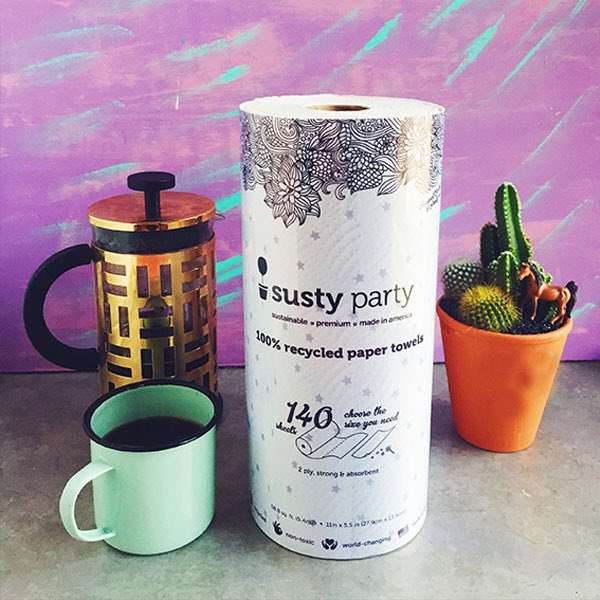 SustyParty's tweet photo. Add some #sustystyle to your party clean up. Our paper towels are now available! ๐ https://t.co/UzuT2Ltt0Z
